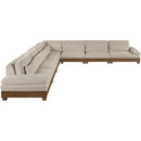  Meridian Turin 167.75" Taupe Fabric Upholstered 7 pc Modular Sectional IMAGE 3