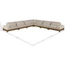  Meridian Turin 167.75" Taupe Fabric Upholstered 7 pc Modular Sectional IMAGE 6