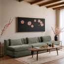  Meridian Stellar 114" Green Chenille Fabric Upholstered 3 pc Modular Sofa IMAGE 2