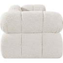  Meridian Ames 102" Cream Boucle Fabric Upholstered 3 pc Modular Sofa IMAGE 5