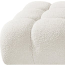  Meridian Ames 136" Cream Boucle Fabric Upholstered 4 pc Modular Sofa IMAGE 8