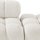  Meridian Ames 170" Cream Boucle Fabric Upholstered 5 pc Modular Sofa IMAGE 7