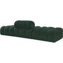  Meridian Ames 102" Green Boucle Fabric Upholstered 3 pc Modular Sofa IMAGE 6