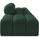  Meridian Ames 136" Green Boucle Fabric Upholstered 4 pc Modular Sofa IMAGE 5