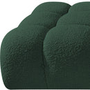  Meridian Ames 136" Green Boucle Fabric Upholstered 4 pc Modular Sofa IMAGE 8