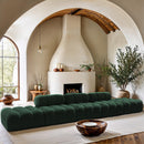  Meridian Ames 170" Green Boucle Fabric Upholstered 5 pc Modular Sofa IMAGE 2