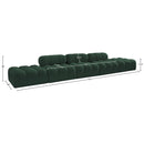  Meridian Ames 170" Green Boucle Fabric Upholstered 5 pc Modular Sofa IMAGE 9
