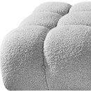  Meridian Ames 170" Grey Boucle Fabric Upholstered 5 pc Modular Sofa IMAGE 8