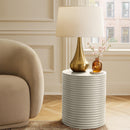  Meridian Nobi Taupe Concrete Indoor/Outdoor End Table IMAGE 2