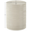  Meridian Nobi Taupe Concrete Indoor/Outdoor End Table IMAGE 6