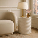  Meridian Nobi Terrazzo Concrete Indoor/Outdoor End Table IMAGE 2