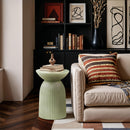  Meridian Opani Green Concrete Indoor/Outdoor End Table IMAGE 2