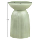  Meridian Opani Green Concrete Indoor/Outdoor End Table IMAGE 6