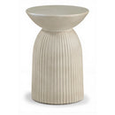  Meridian Opani Beige Concrete Indoor/Outdoor End Table IMAGE 1
