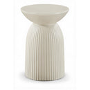  Meridian Opani Taupe Concrete Indoor/Outdoor End Table IMAGE 1