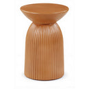  Meridian Opani Terracotta Concrete Indoor/Outdoor End Table IMAGE 1