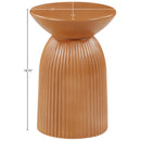  Meridian Opani Terracotta Concrete Indoor/Outdoor End Table IMAGE 6