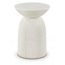  Meridian Opani Terrazzo Concrete Indoor/Outdoor End Table IMAGE 1