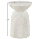  Meridian Opani Terrazzo Concrete Indoor/Outdoor End Table IMAGE 6