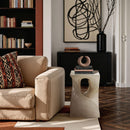  Meridian Jula Beige Concrete Indoor/Outdoor End Table IMAGE 2