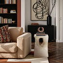  Meridian Jula Taupe Concrete Indoor/Outdoor End Table IMAGE 2