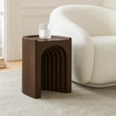  Meridian Avenda Brown Concrete Indoor/Outdoor End Table IMAGE 2