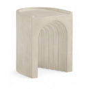  Meridian Avenda Beige Concrete Indoor/Outdoor End Table IMAGE 1