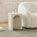  Meridian Avenda Beige Concrete Indoor/Outdoor End Table IMAGE 2