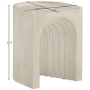  Meridian Avenda Beige Concrete Indoor/Outdoor End Table IMAGE 9