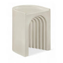  Meridian Avenda Taupe Concrete Indoor/Outdoor End Table IMAGE 1