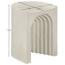  Meridian Avenda Taupe Concrete Indoor/Outdoor End Table IMAGE 9