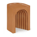  Meridian Avenda Terracotta Concrete Indoor/Outdoor End Table IMAGE 1