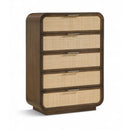  Meridian Windsor Brown Solid Wood Chest IMAGE 1