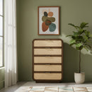  Meridian Windsor Brown Solid Wood Chest IMAGE 2