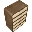  Meridian Windsor Brown Solid Wood Chest IMAGE 8