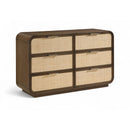  Meridian Windsor Brown Solid Wood Dresser IMAGE 1