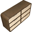  Meridian Windsor Brown Solid Wood Dresser IMAGE 7