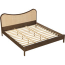  Meridian Windsor Brown Solid Wood King Bed IMAGE 6