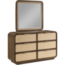  Meridian Windsor Brown Solid Wood Mirror IMAGE 3
