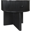  Meridian Cortland Black Acacia Veneer And Solid Wood Night Stand IMAGE 5