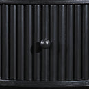  Meridian Cortland Black Acacia Veneer And Solid Wood Night Stand IMAGE 9