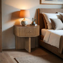  Meridian Cortland Brown Acacia Veneer And Solid Wood Night Stand IMAGE 2