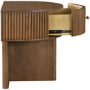  Meridian Cortland Brown Acacia Veneer And Solid Wood Night Stand IMAGE 7