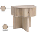  Meridian Cortland Natural Acacia Veneer And Solid Wood Night Stand IMAGE 11