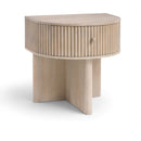  Meridian Cortland Natural Acacia Veneer And Solid Wood Night Stand IMAGE 1