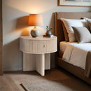  Meridian Cortland Natural Acacia Veneer And Solid Wood Night Stand IMAGE 2