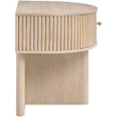 Meridian Cortland Natural Acacia Veneer And Solid Wood Night Stand IMAGE 3
