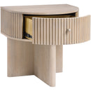  Meridian Cortland Natural Acacia Veneer And Solid Wood Night Stand IMAGE 6