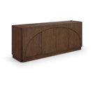  Meridian Everson Brown Oak Veneer And Solid Wood Sideboard/Buffet IMAGE 1