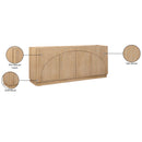  Meridian Everson Natural Oak Veneer And Solid Wood Sideboard/Buffet IMAGE 11